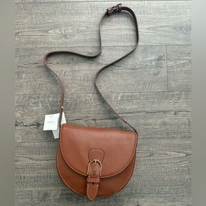 Fossil Everleigh Leather Large Flap Crossbody Bag